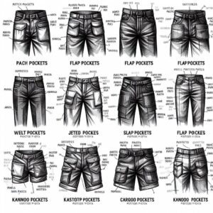 Types of pockets in clothing design