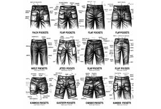 Types of pockets in clothing design